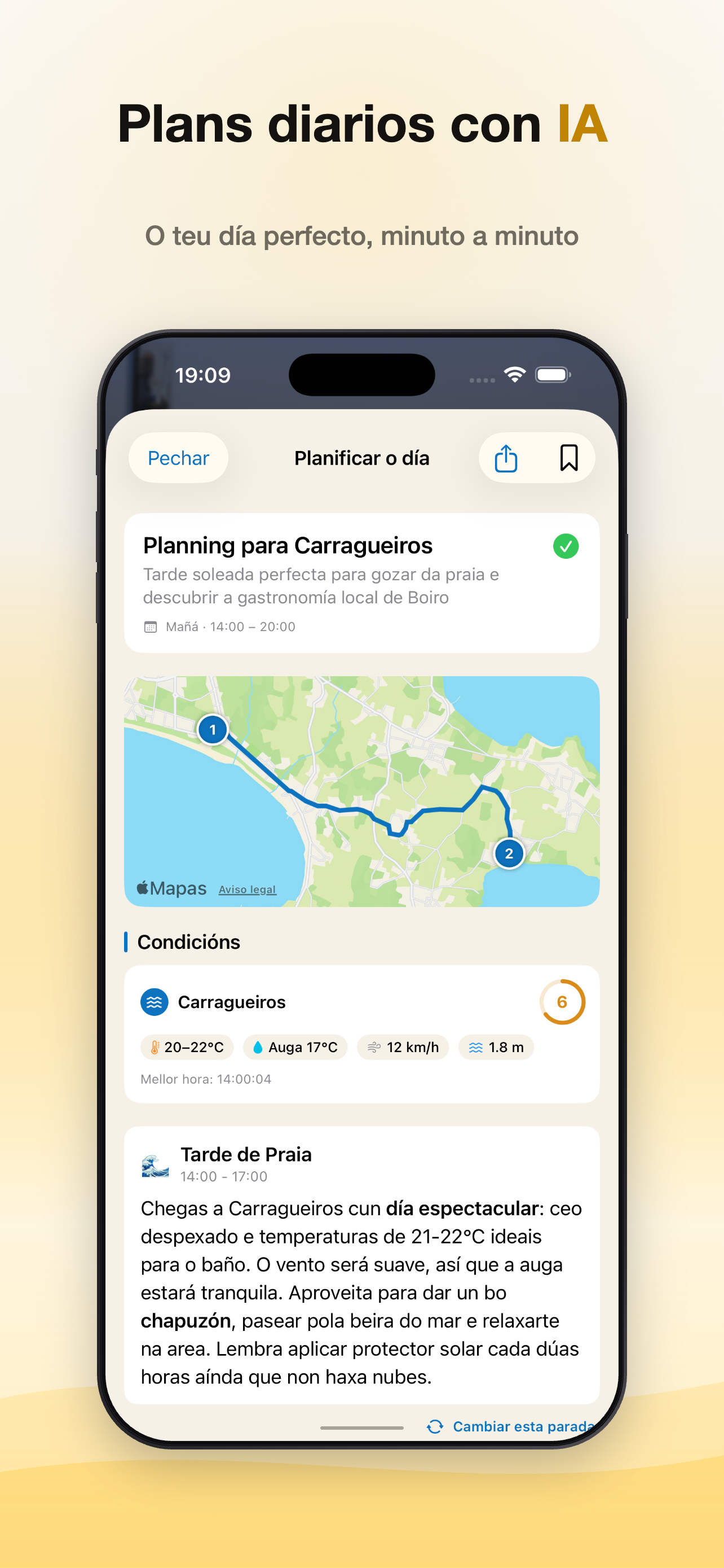Plans diarios xerados con intelixencia artificial